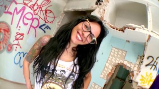 Eighteen Year Old Slut Takes Huge Cock In