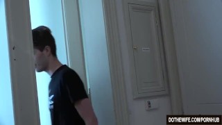 Wife Chrissy Curves takes BBC anally while husband eats cum