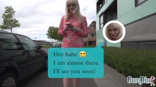 BIG TITTED GOLD DIGGER SLUT FUCKED HARD WHILE HER BOYFRIEND IS ON THE PHONE