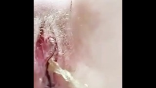 Golden Shower POV close up