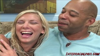 Stunner Model Brooke take on 2 Massive BBC's!