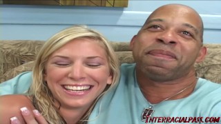 Stunner Model Brooke take on 2 Massive BBC's!