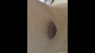 Asian Girl rubbing nipple