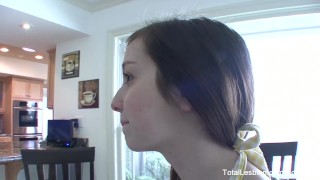Busty MILF Nina gives her stepdaughter a going away present