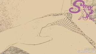 Cartoon aspettando la spiaggia