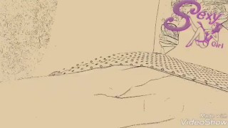 Cartoon aspettando la spiaggia