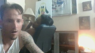 hot black chick skinny white boy