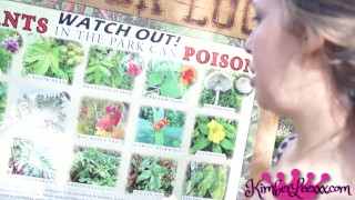 Teen Kimber Lee Sucks Cock & Flashes in Public At The Park!