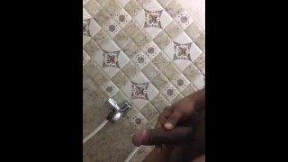 Piss with cock cum out indian guy