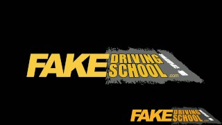 Fake Driving School - Sexy Spanish Learner sucks Big Cock for lessons