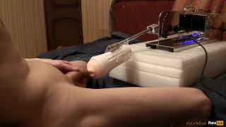 Quick cum with auto sponges