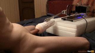 Quick cum with auto sponges