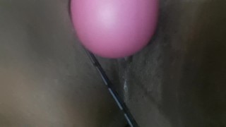 SQUIRTING EBONY PUSSY WITH TOY