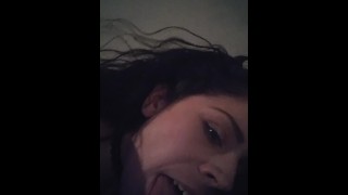 Daddy cums in my mouth i swollow