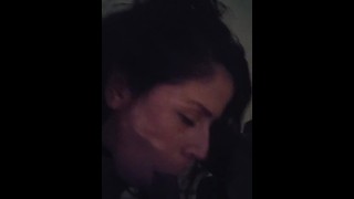 Daddy cums in my mouth i swollow