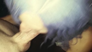 teen Step Sister Gives Deepthroat Blowjob