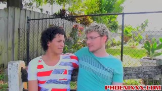 Freddys long uncut cock ram into twinks tight butt hole