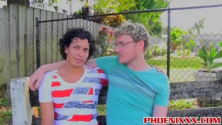 Freddys long uncut cock ram into twinks tight butt hole