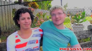 Freddys long uncut cock ram into twinks tight butt hole