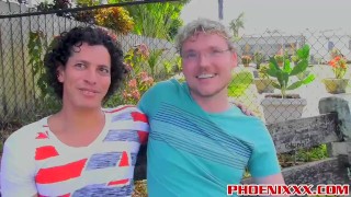 Freddys long uncut cock ram into twinks tight butt hole