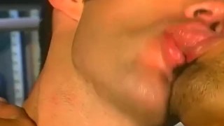 Horny gay jock loves 2 big hard cocks wild threesome