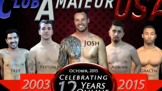 Badpuppy's Luke Ward takes a pounding from Martin Polnak