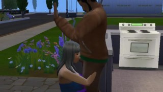 mature latina giving good brains Sims 4