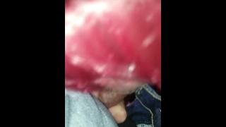 Crossdresser Sucking Dick In Driveway