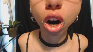 Applying Nude Lipstick and Drooling Lots