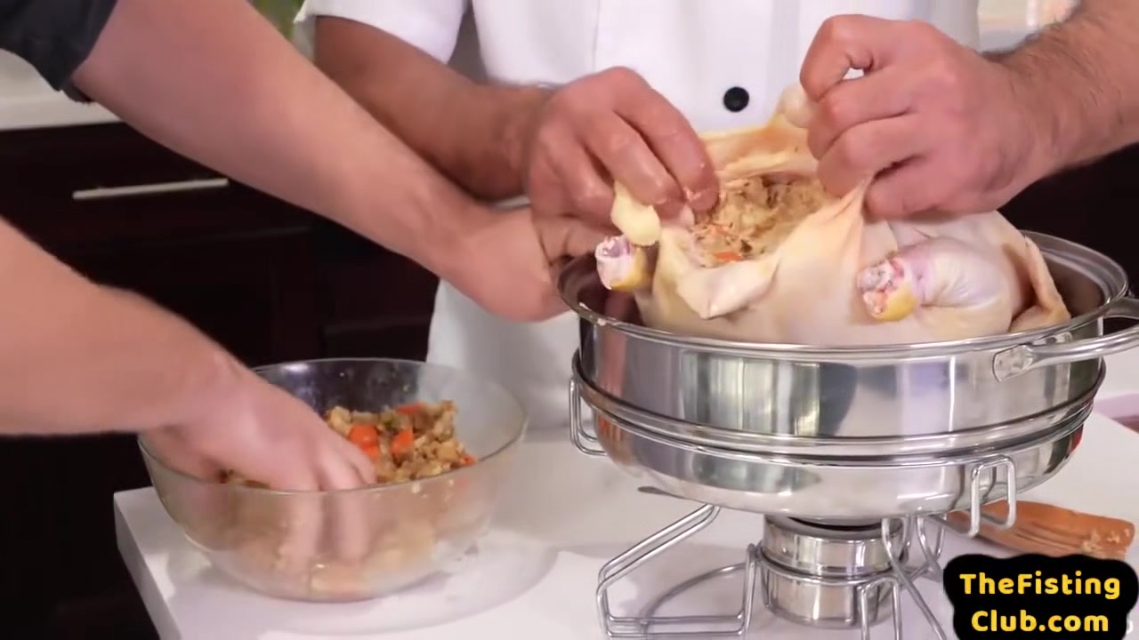 Fisting Chef Fists Hairy Bottom In Kitchen After Bareba