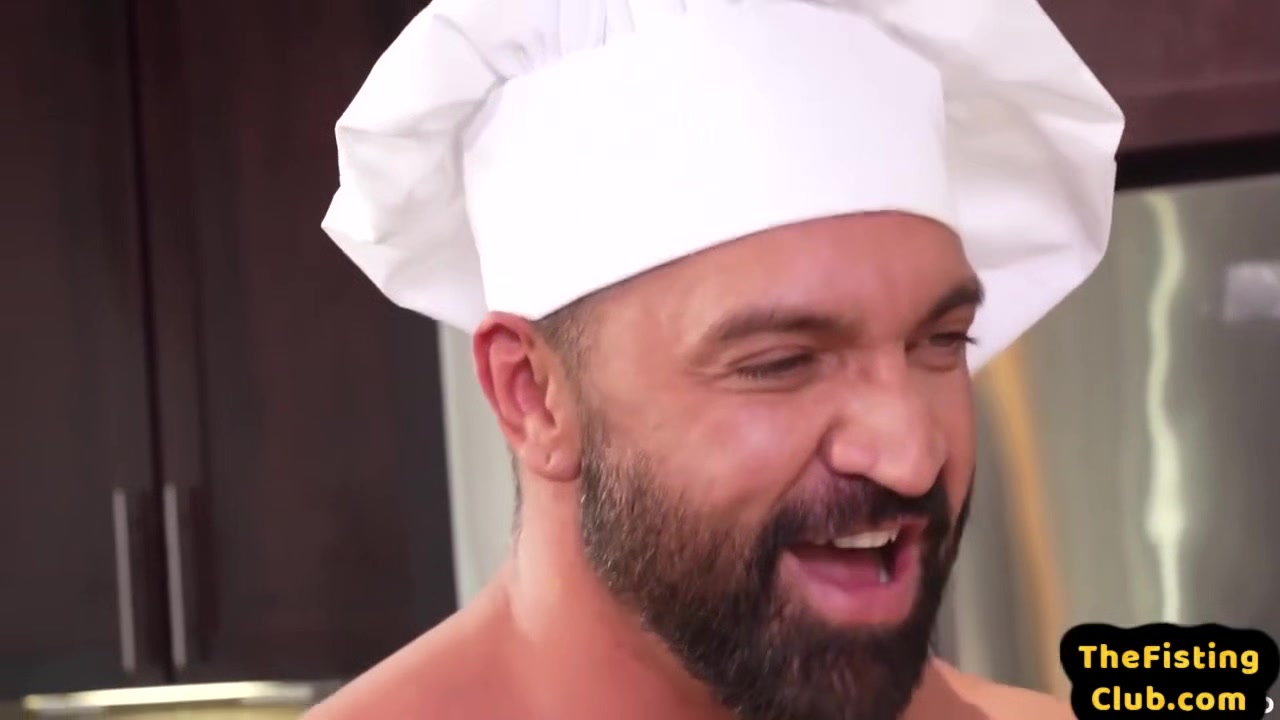 Fisting Chef Fists Hairy Bottom In Kitchen After Bareba