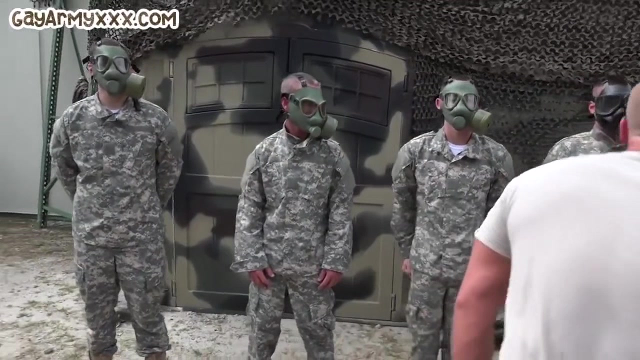 Military Athletic And Tattooed Jocks Enjoy Locker Room