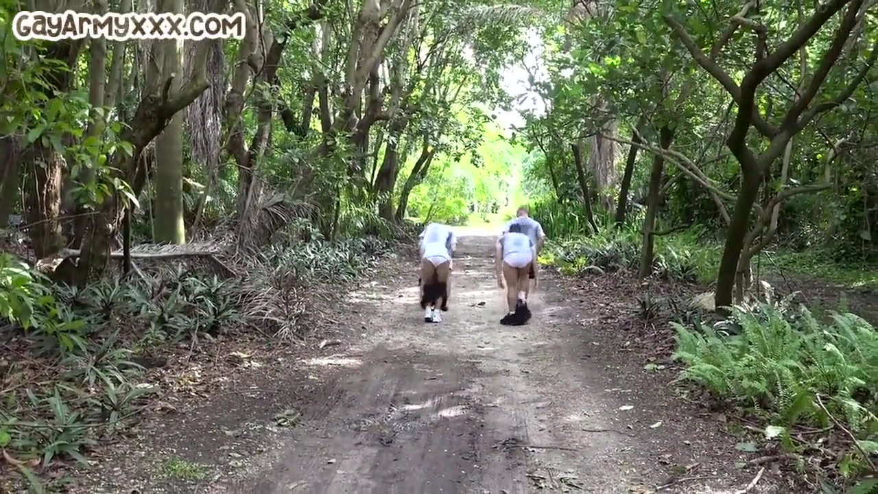 Army Gays Enjoy Outdoor Ir Orgy After Morning Training