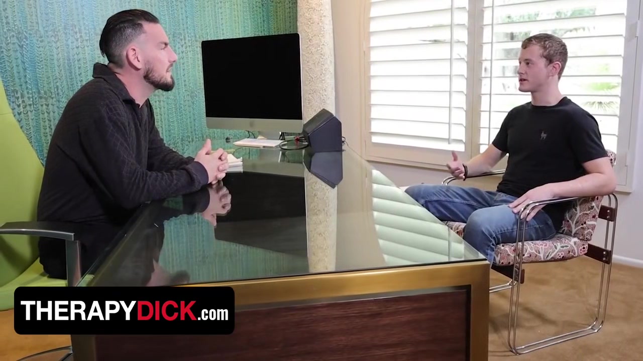Derek Allen And Aaron Allen - Doctor Offers His Big Fat Cock As An Anxiety Cure To Patient