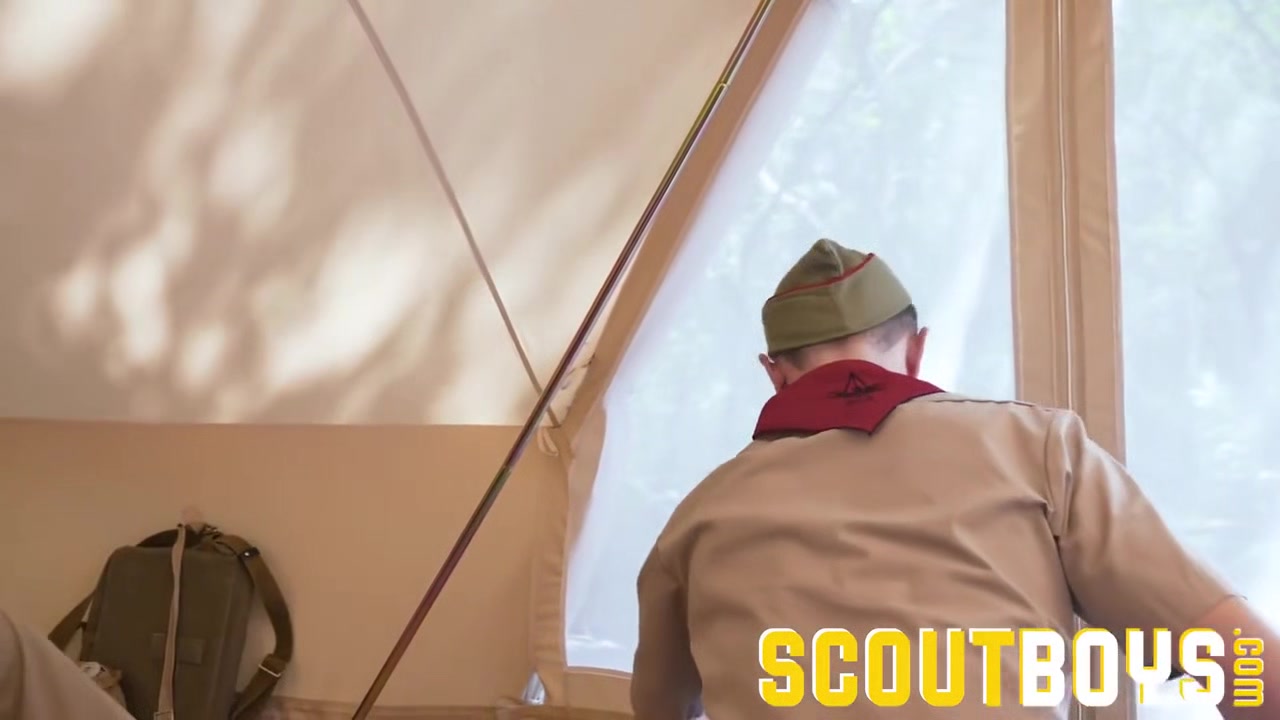 Logan Cross In Scoutmaster Breeds Scout In Tent