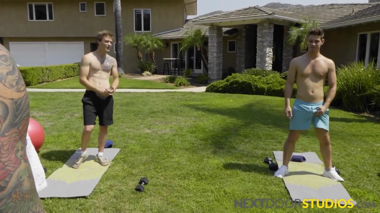 Jocks Exercise Each Others Butt Holes And With Scott Finn, Del Ray And Ray Scott