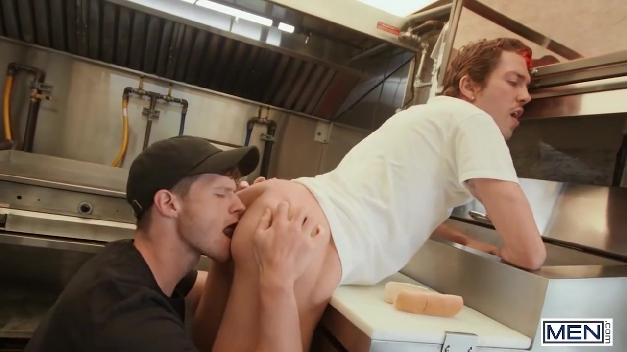 Chris Cool And Finn Harding In And In Men Bends Bottom Over Then Pounds Him On The Counter Until He