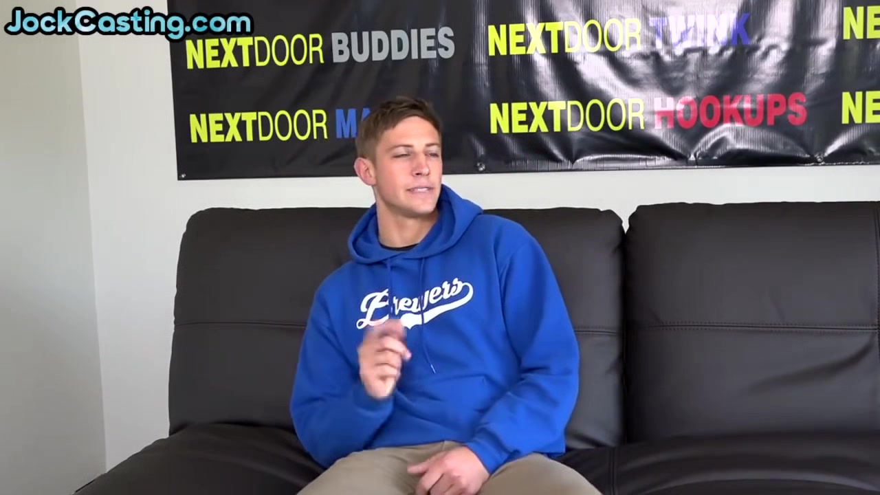 Amateur Sexy Jock Jerks Dong On Casting After Interview
