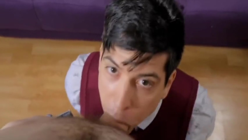 Sexy Young Beautiful Twink Sucks Daddys Monster Cock In Front Of School