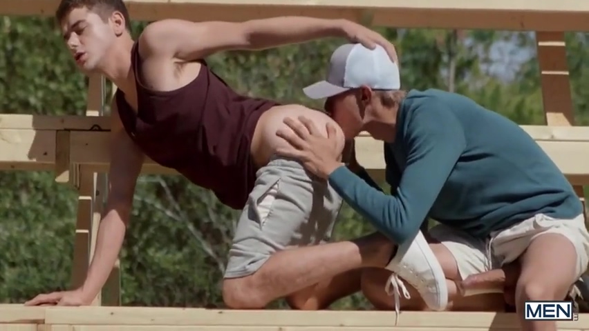 Leo Louis And Joey Mills In And In And Banging In The Bleachers - Men