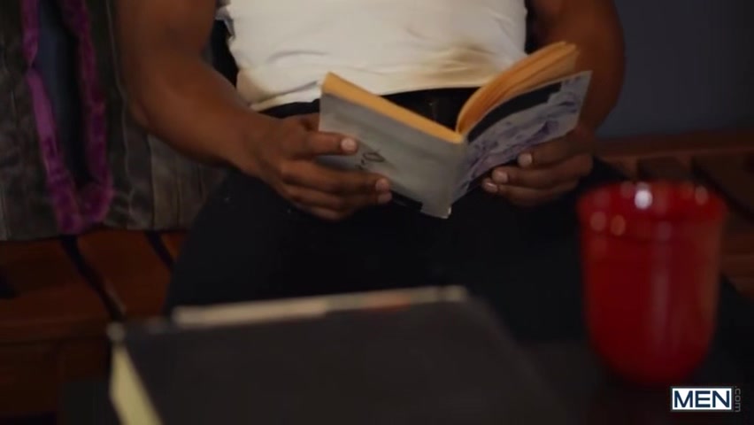 Adrian Hart And Michael Boston In And In Coffee Shop Interracial With And
