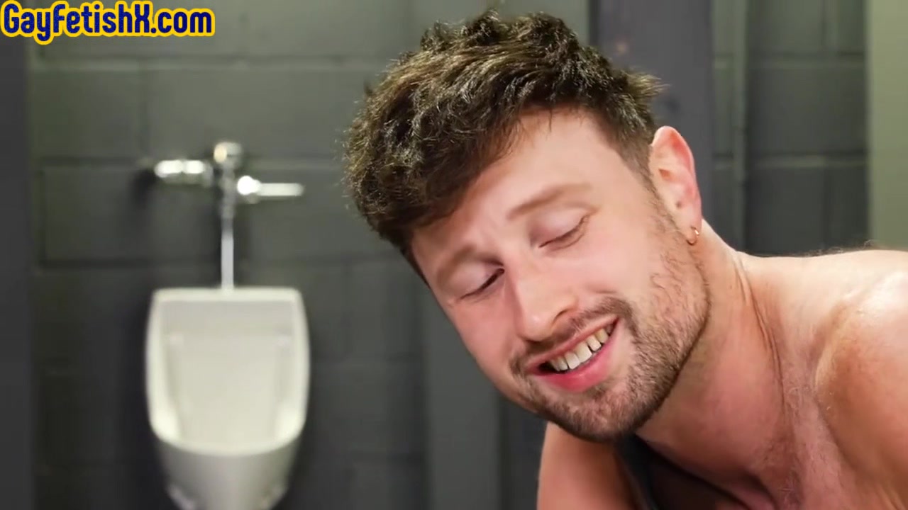Skinny Stud Fists Leather Stud In Toilet Till Cumshot