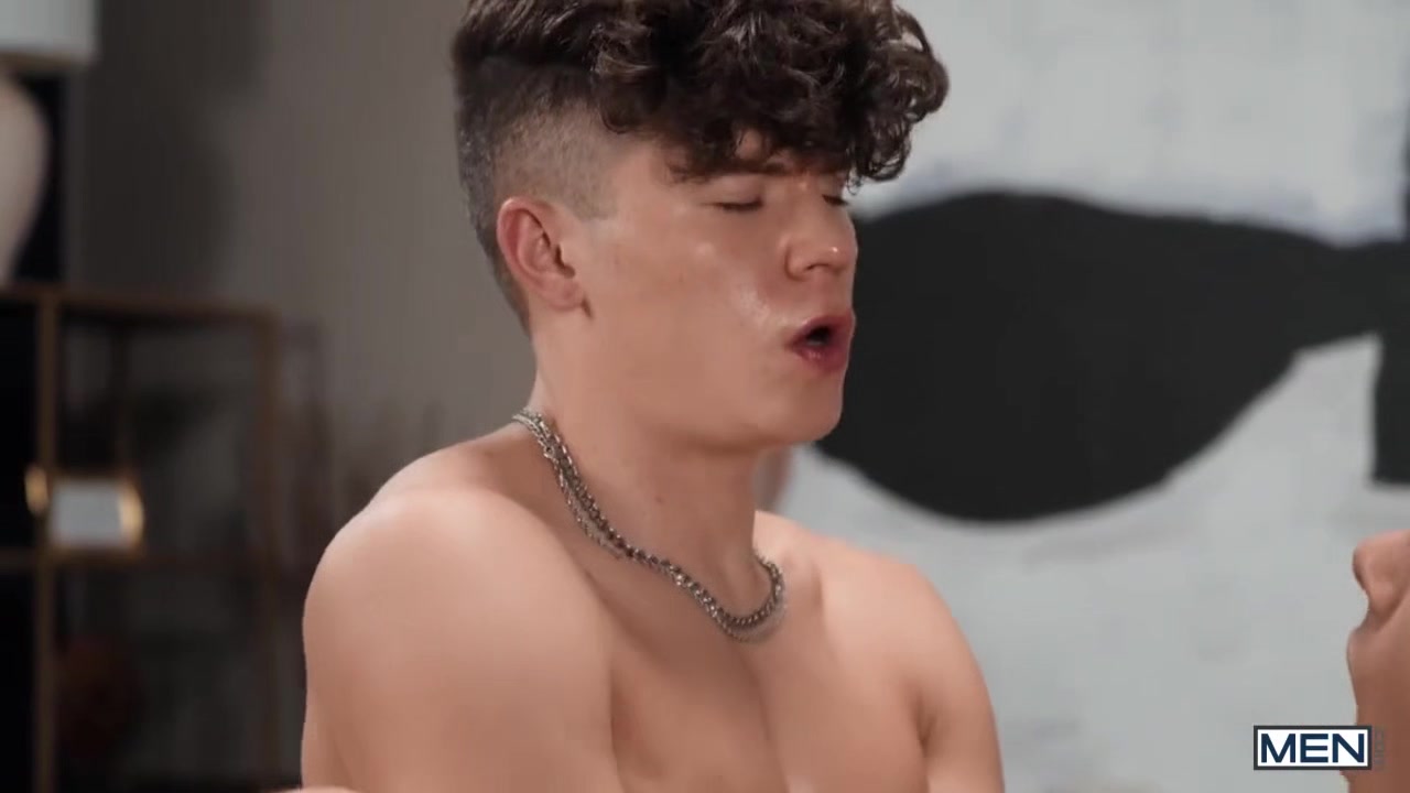 Slim Joey Mills Bareback Kissing Indoors
