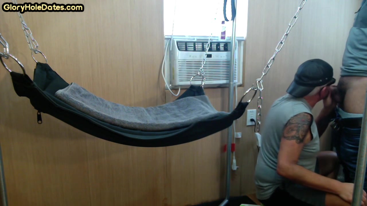 Real gaydaddy fucked at home in sling by cocksucked stud