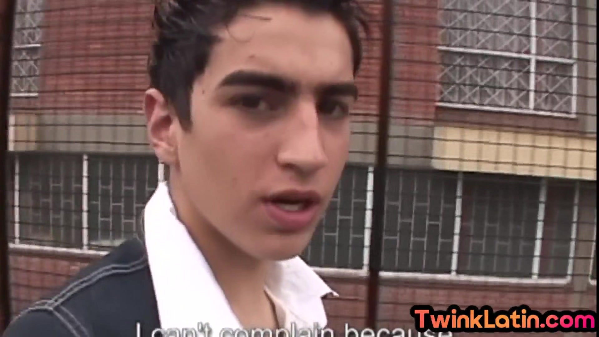 21yo twink Latin fingers ass and jerks cock in solo action