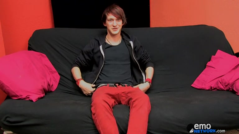 Cute Emo Boy Andy Wanks Out His Wad - Andy Kay