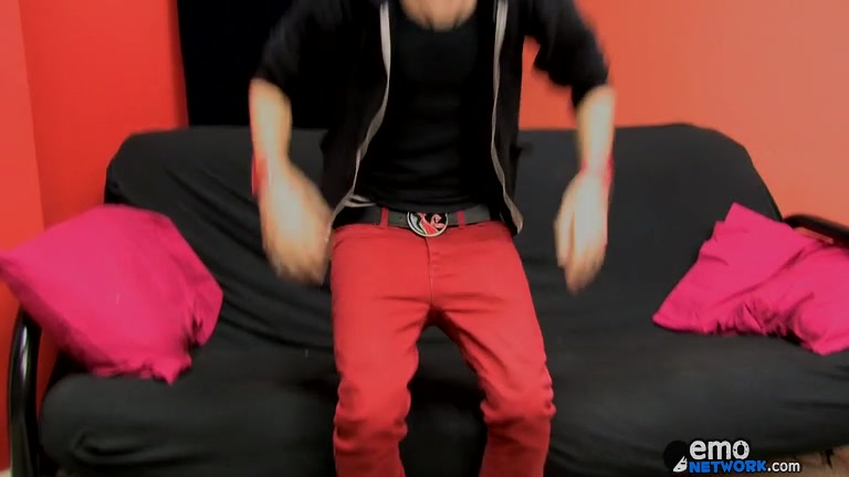Cute Emo Boy Andy Wanks Out His Wad - Andy Kay
