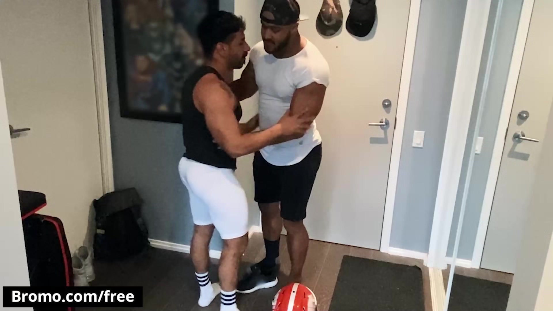 BROMO - A Post-Football Fuck Is Exactly What Muscular Dudes Jason Vario & Mateo Zagal To Relax