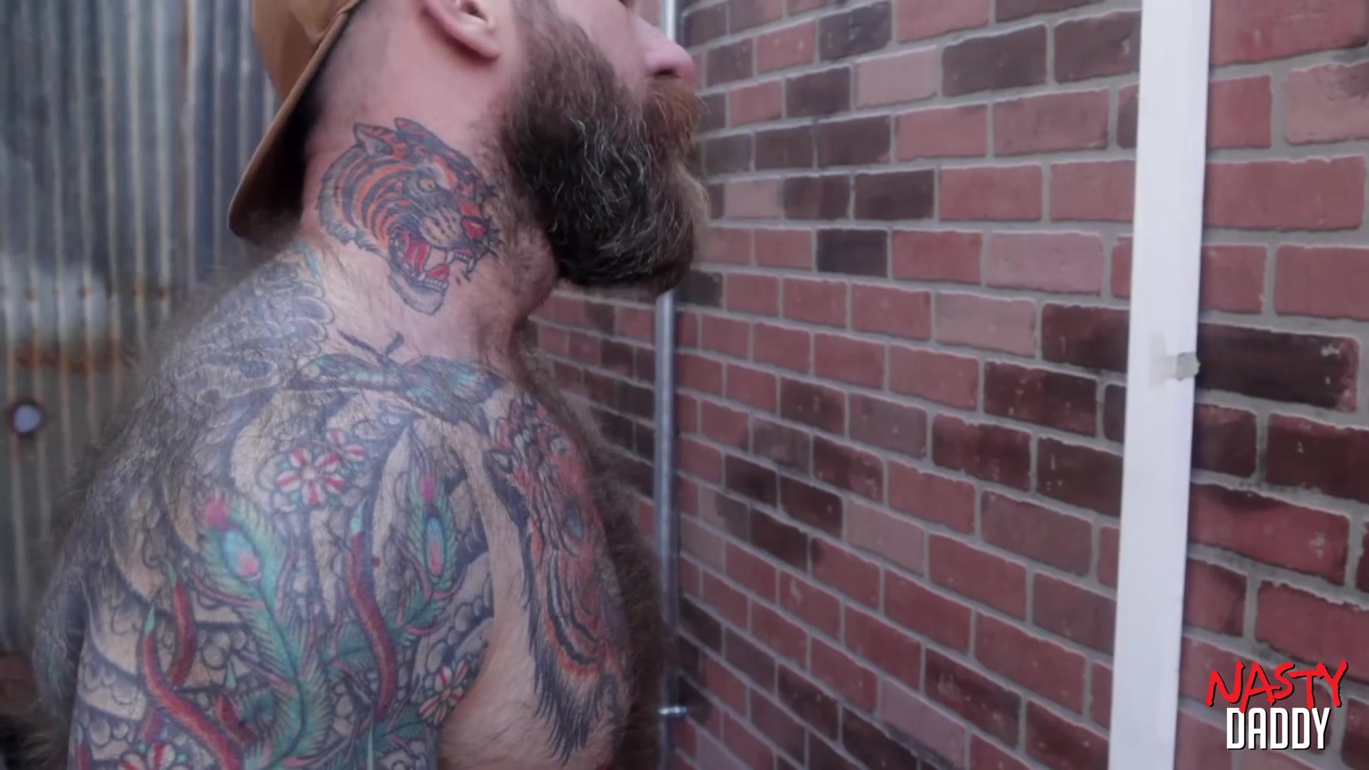 NASTYDADDY Hairy DILF Jack Dixon deepthroated by Ryan Carter