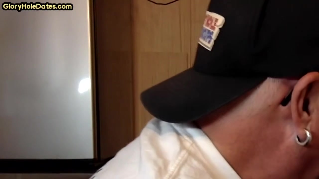Gloryhole BJ DILF fills mouth with load in homemade video